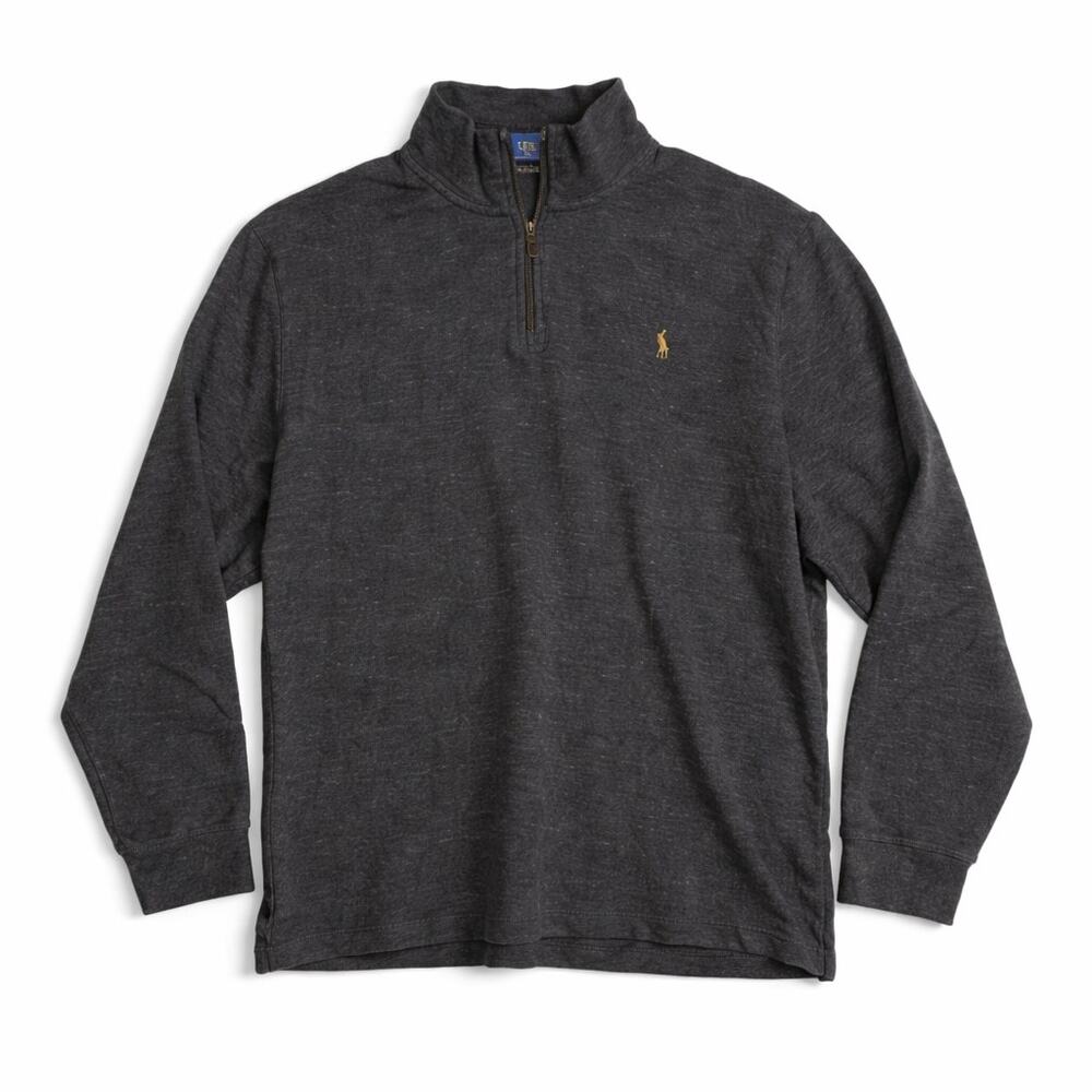 Polo Ralph Lauren Charcoal Quarter Zip Sweater XL